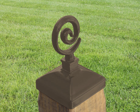 4x4 Spiral Post Cap (3.5 x 3.5 Post Size) - Madison Iron and Wood