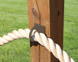 Heavy Duty Nautical Rope Ring, Light Strand Holder, Fence Rings (3 sizes available) - Madison Iron and Wood