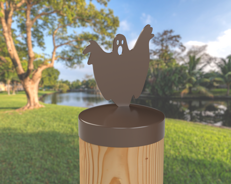 Ghost, Round Post Cap (4x4 Round Post Size) - Madison Iron and Wood