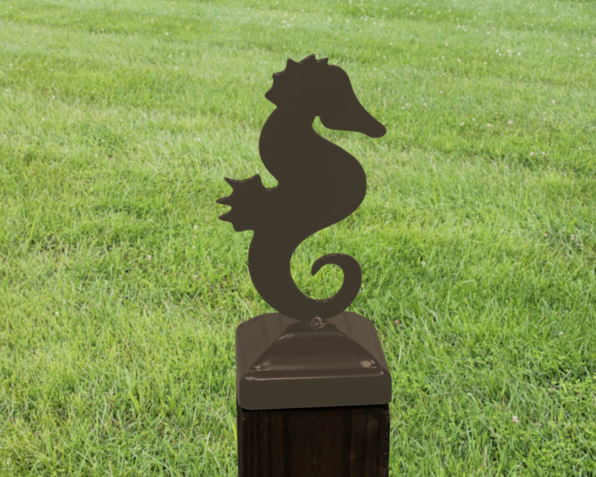 6X6 Seahorse Post Cap (5.5 x 5.5 Post Size) - Madison Iron and Wood