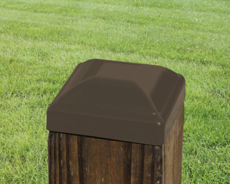 4x4 Heavy Duty Domed Steel Post Cap (3.5 x 3.5 Post Size)