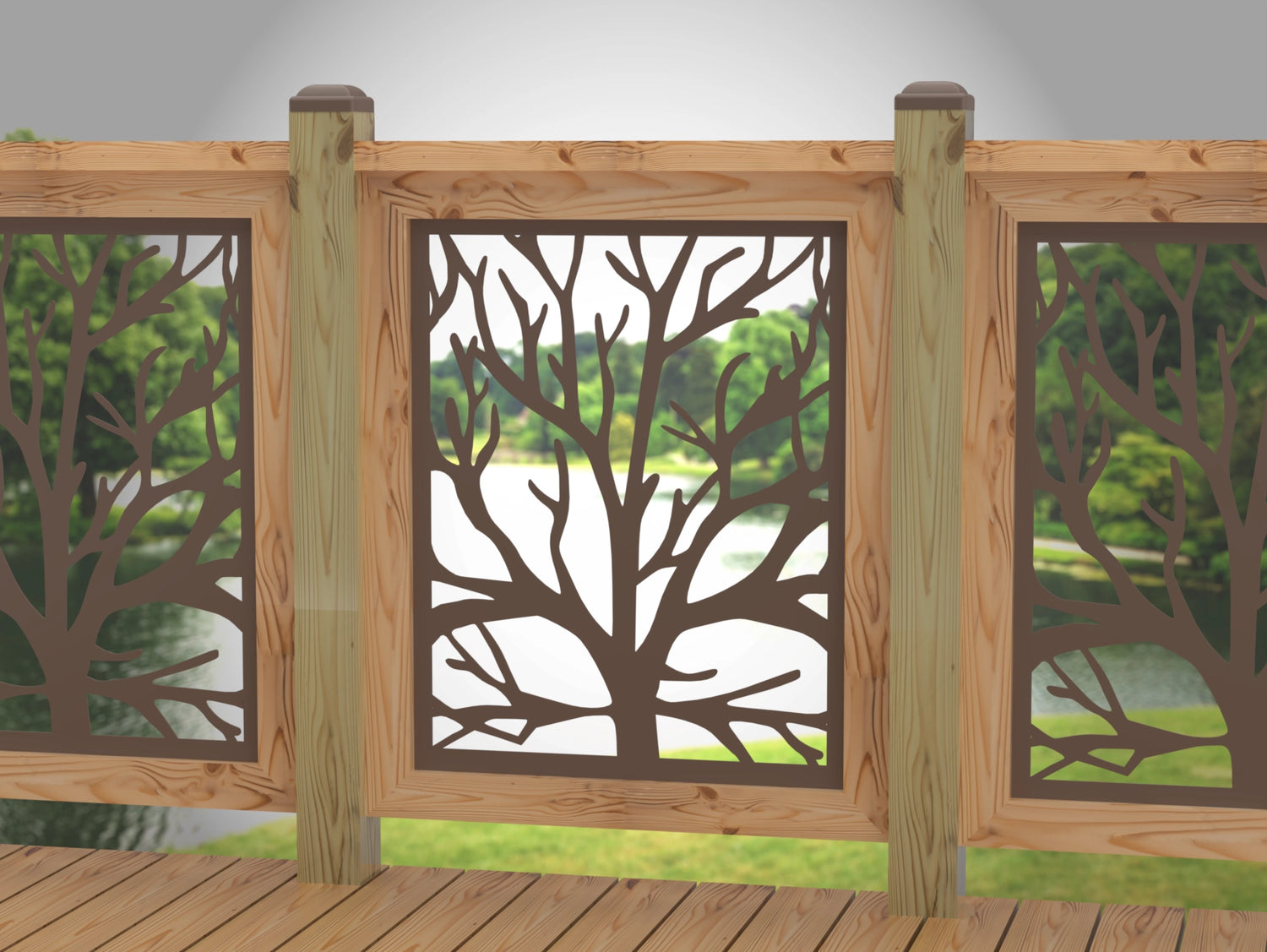 Bare Tree Railing Panel Insert