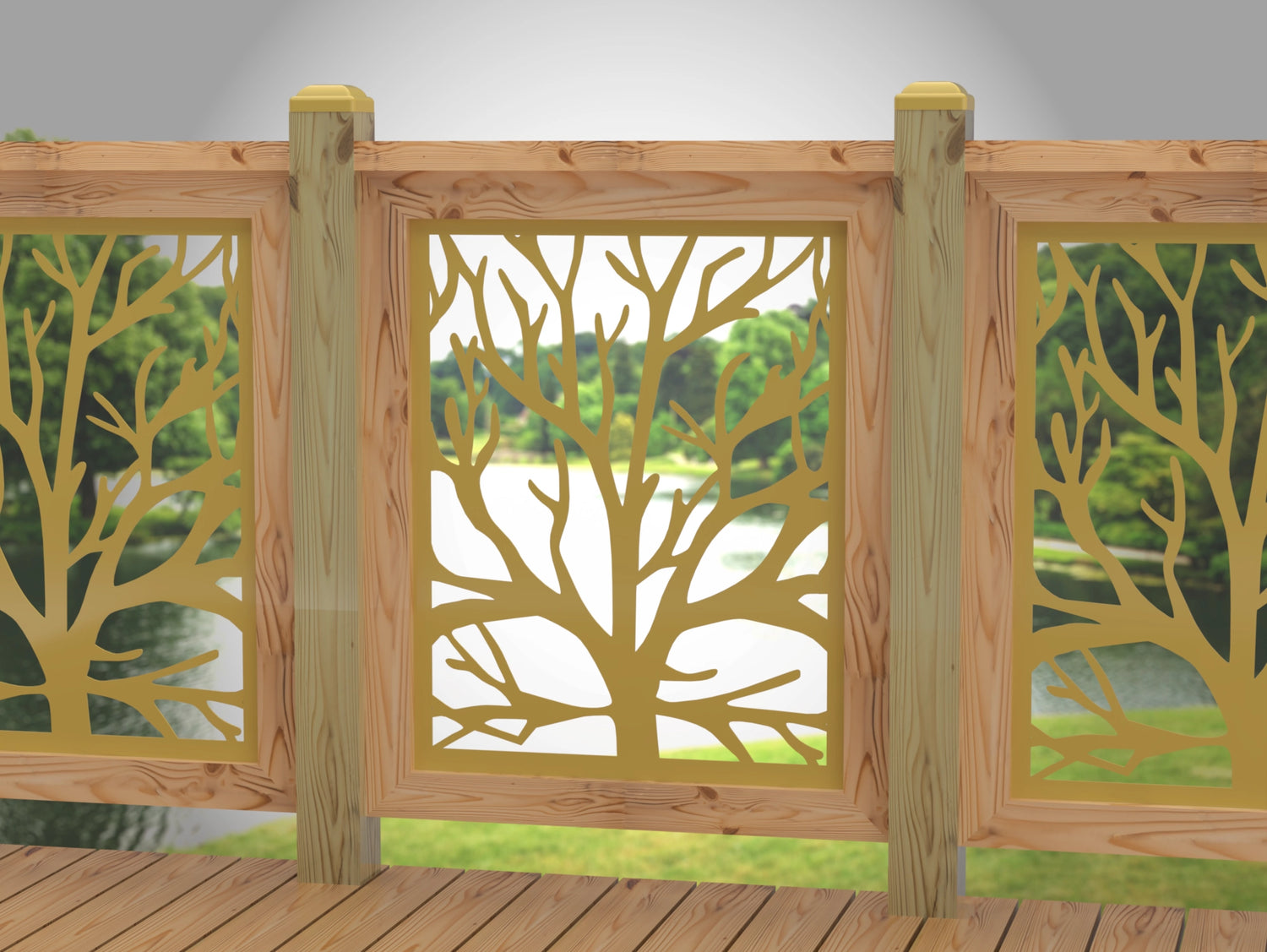 Bare Tree Railing Panel Insert