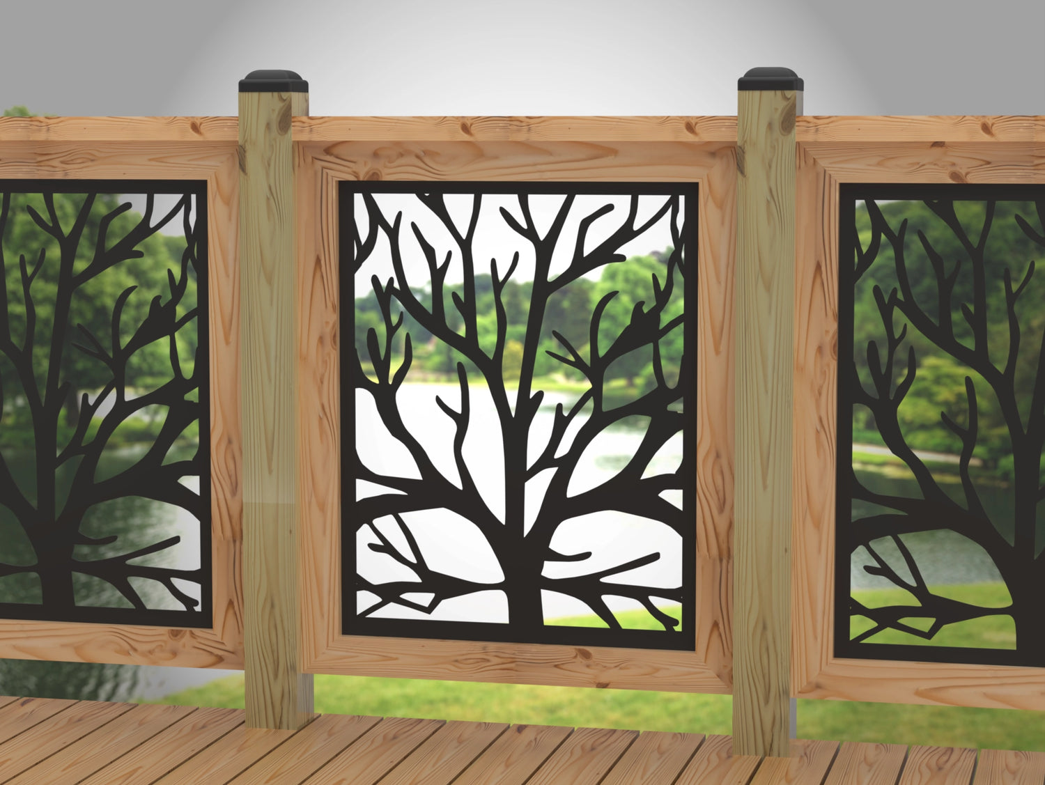 Bare Tree Railing Panel Insert