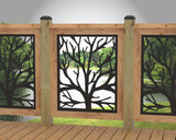 Bare Tree Railing Panel Insert - Madison Iron and Wood
