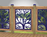 Bare Tree Railing Panel Insert - Madison Iron and Wood