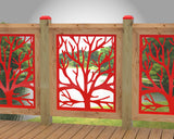 Bare Tree Railing Panel Insert - Madison Iron and Wood