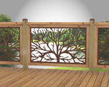 Bare Tree Railing Panel Insert - Madison Iron and Wood