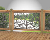 Bare Tree Railing Panel Insert - Madison Iron and Wood
