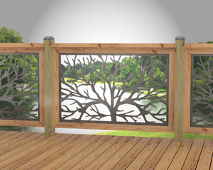 Bare Tree Railing Panel Insert