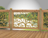 Bare Tree Railing Panel Insert - Madison Iron and Wood