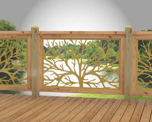 Bare Tree Railing Panel Insert