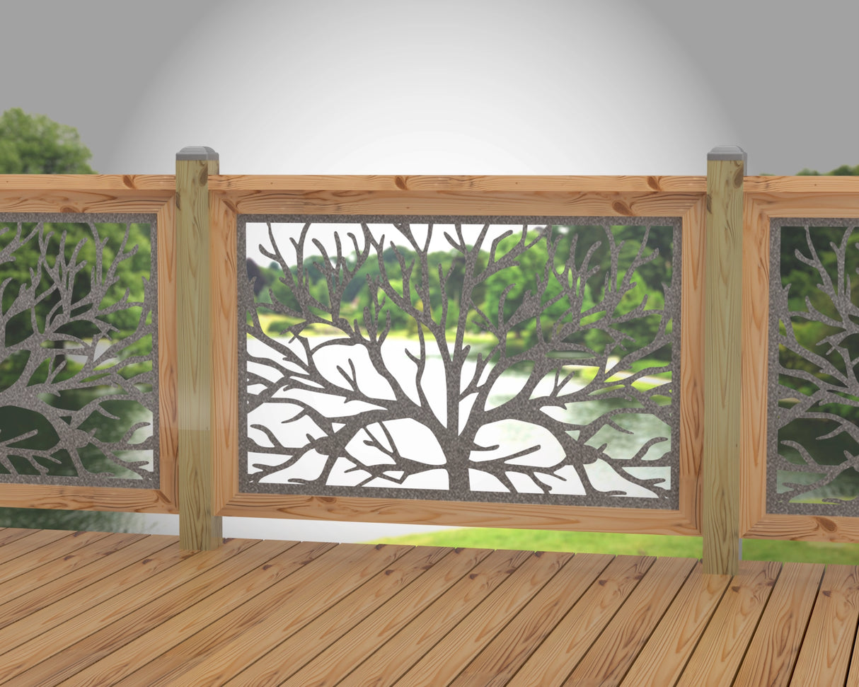 Bare Tree Railing Panel Insert