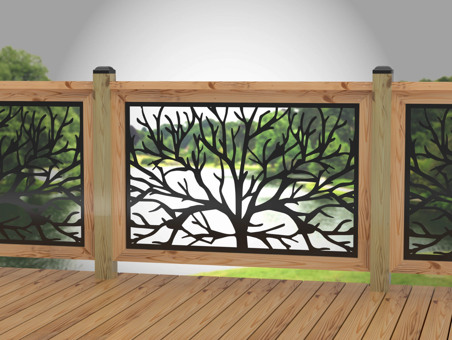 Bare Tree Railing Panel Insert