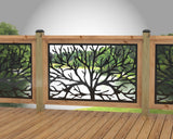 Bare Tree Railing Panel Insert - Madison Iron and Wood