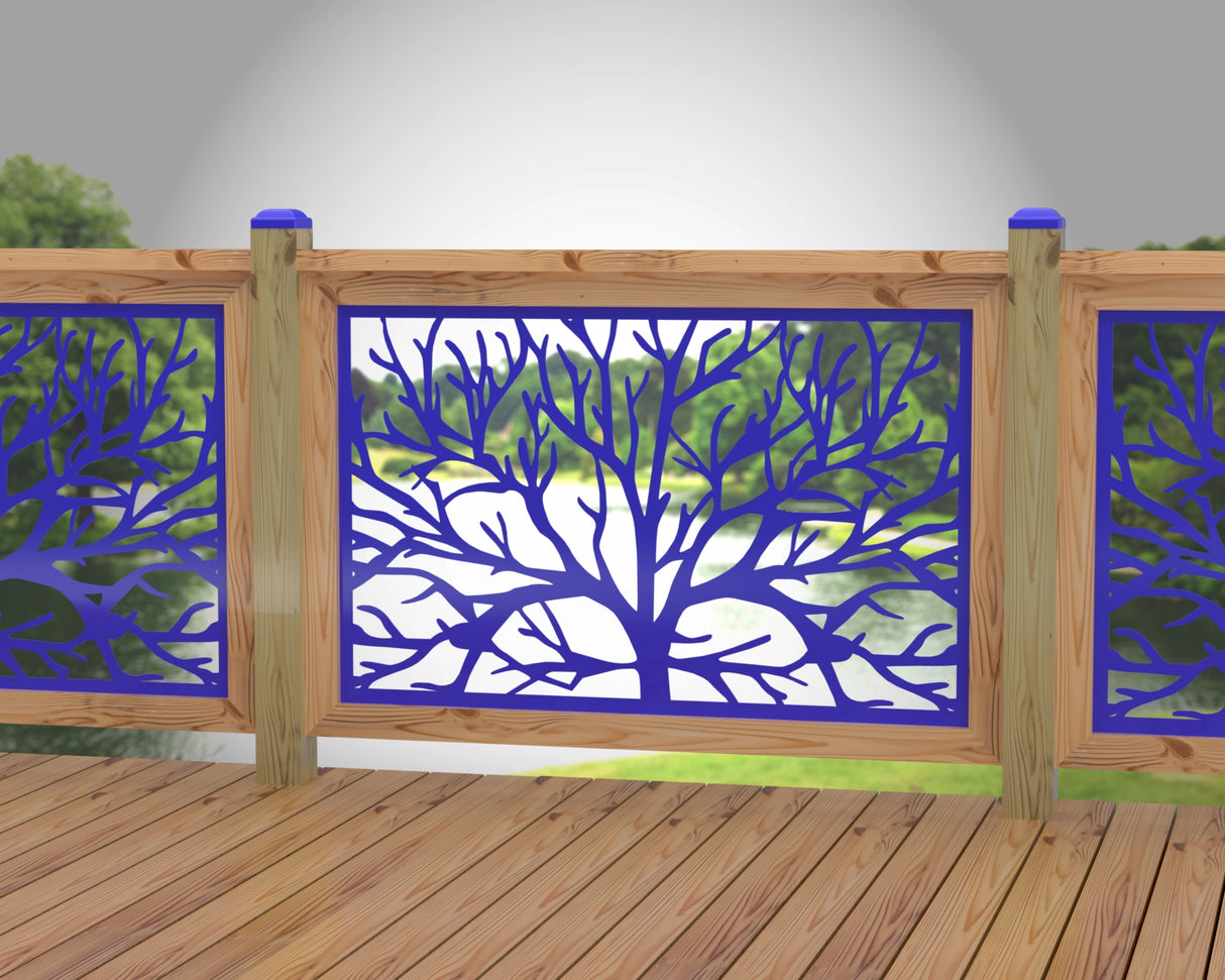Bare Tree Railing Panel Insert