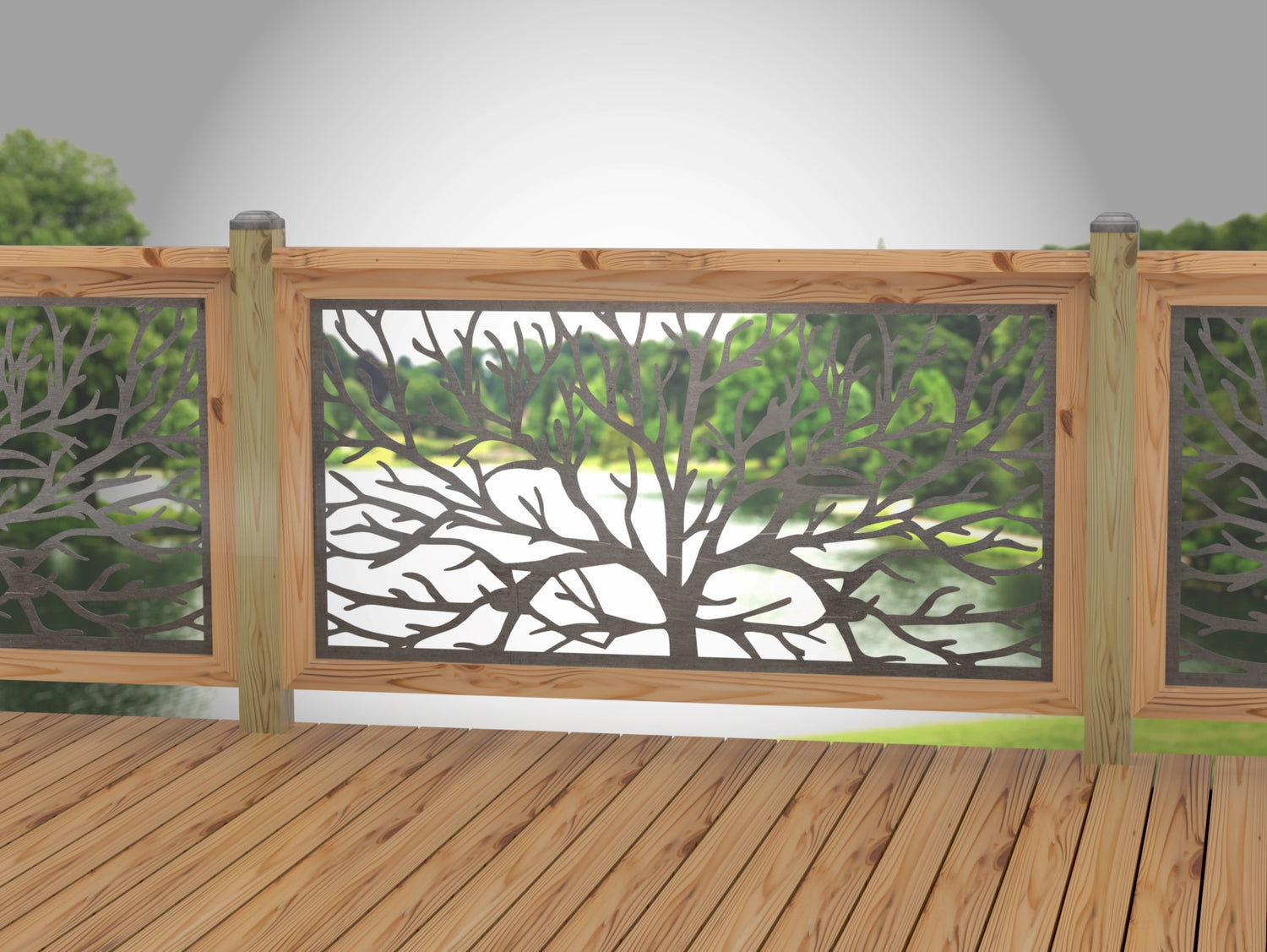 Bare Tree Railing Panel Insert