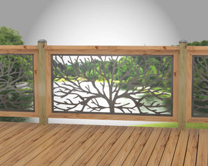 Bare Tree Railing Panel Insert