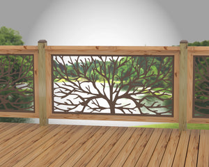 Bare Tree Railing Panel Insert