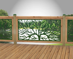 Bare Tree Railing Panel Insert