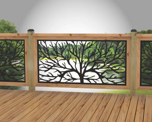 Bare Tree Railing Panel Insert