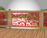 Bare Tree Railing Panel Insert - Madison Iron and Wood