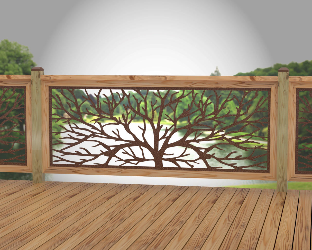 Bare Tree Railing Panel Insert