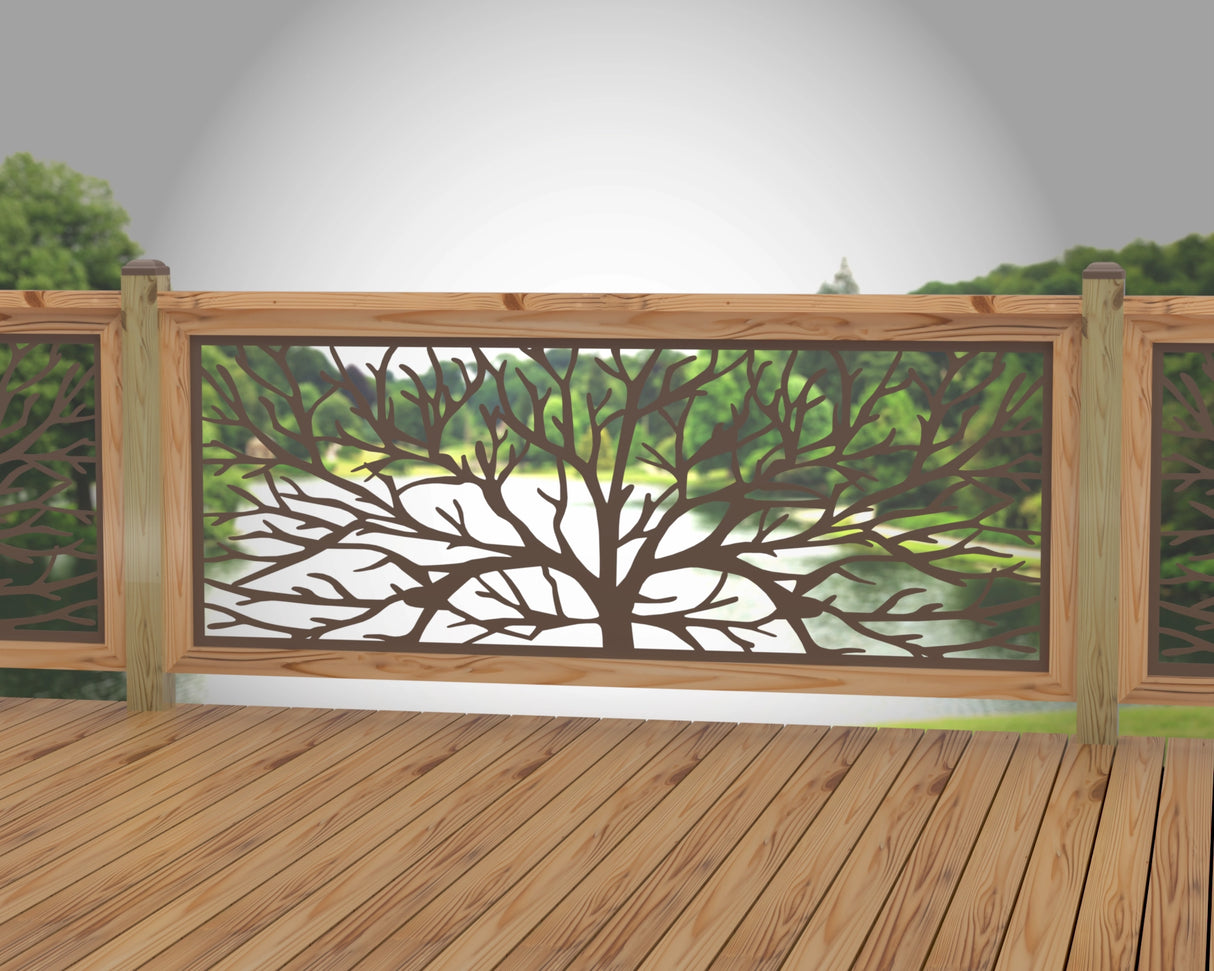 Bare Tree Railing Panel Insert