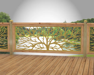 Bare Tree Railing Panel Insert
