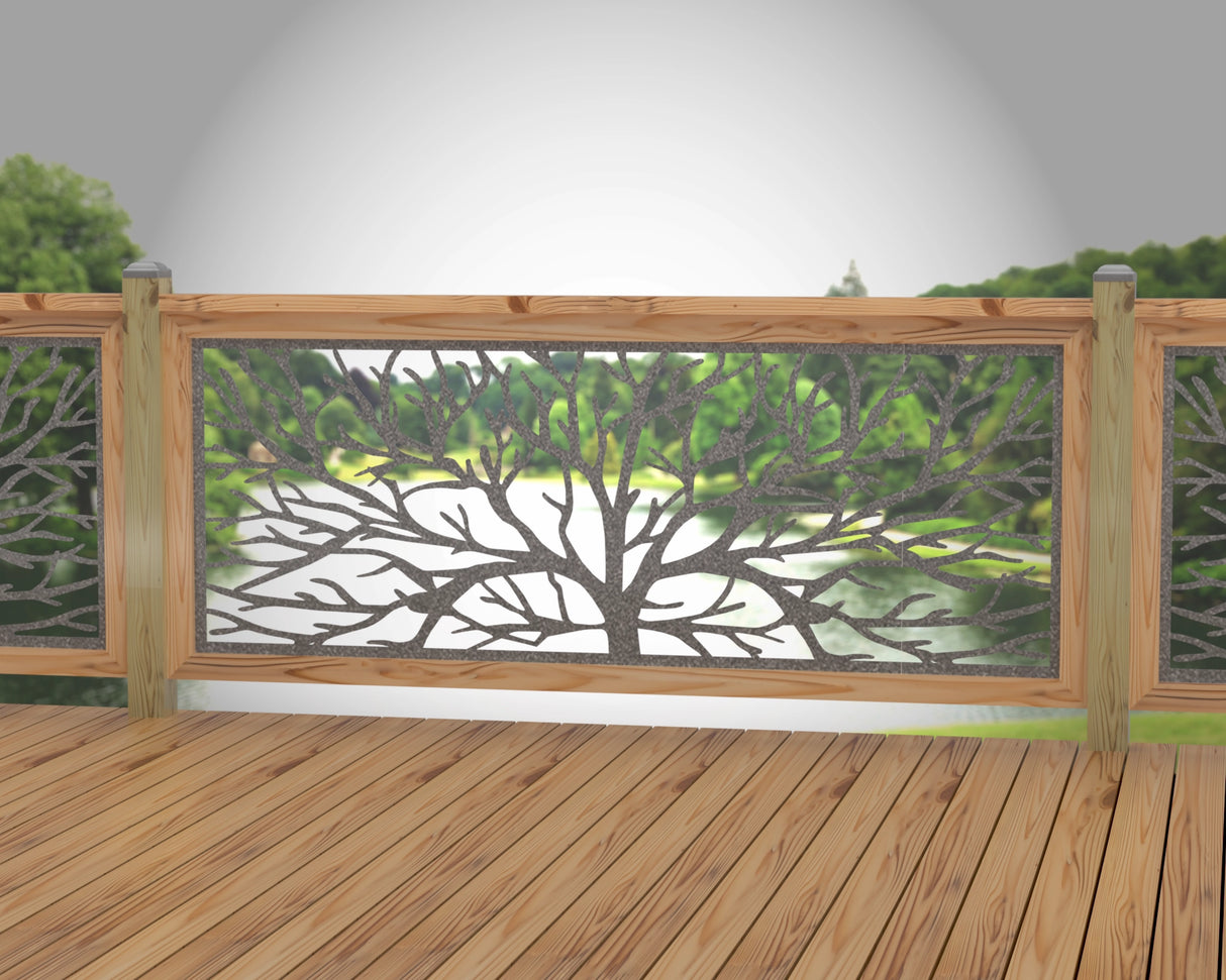 Bare Tree Railing Panel Insert