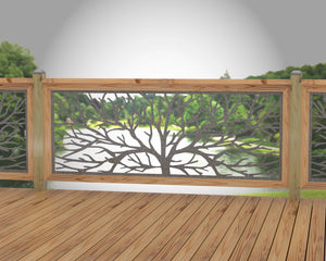 Bare Tree Railing Panel Insert