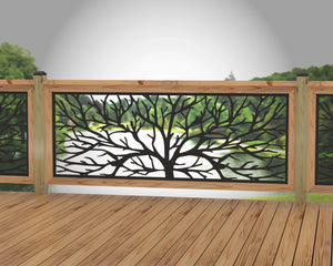 Bare Tree Railing Panel Insert