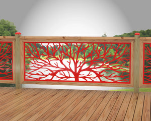 Bare Tree Railing Panel Insert