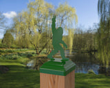 Bigfoot Peace Sign Fence Post Cap (Multiple Post Sizes Available) - Madison Iron and Wood