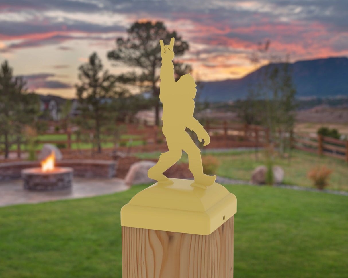 Bigfoot Rock and Roll Post Cap (Multiple Post Sizes Available) - Madison Iron and Wood