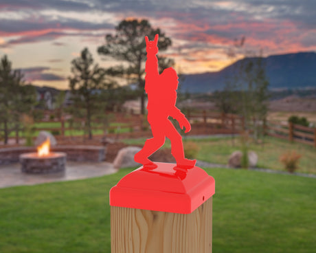 Bigfoot Rock and Roll Post Cap (Multiple Post Sizes Available) - Madison Iron and Wood