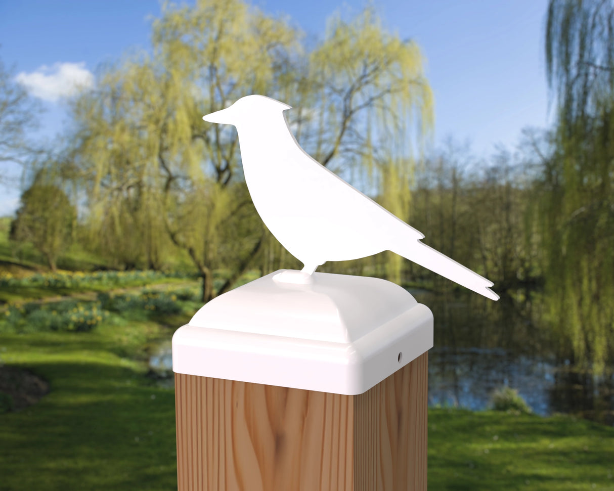 Blue Jay Fence Post Cap (Multiple Post Sizes Available) - Madison Iron and Wood