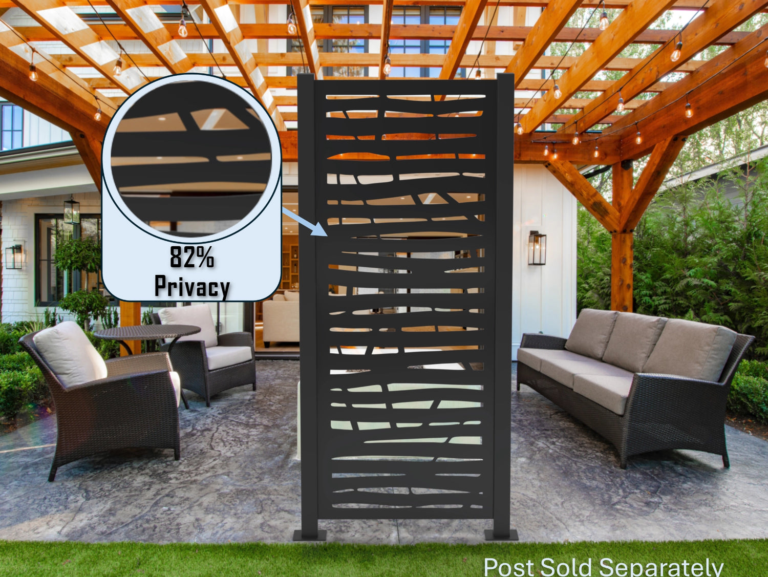 Tree Branches Privacy Panel - Madison Iron and Wood