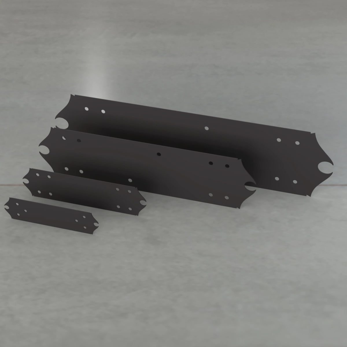 Colonial Style Straight Brackets | Various Sizes | Madison Iron and Wood