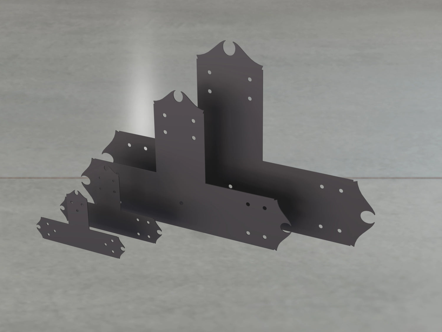 Supports de style sud-ouest pour poteau de 6 po