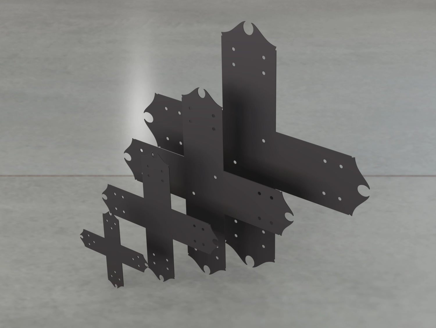 Supports de style sud-ouest pour poteau de 6 po