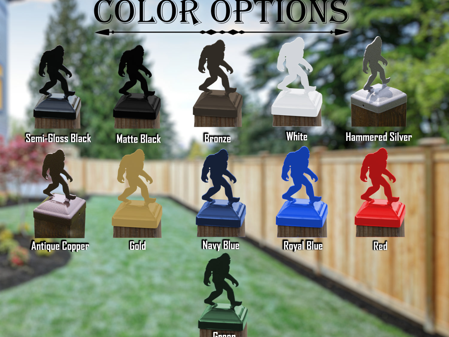 6X6 Bigfoot Walking Post Cap (5.5 x 5.5 Post Size) - Madison Iron and Wood