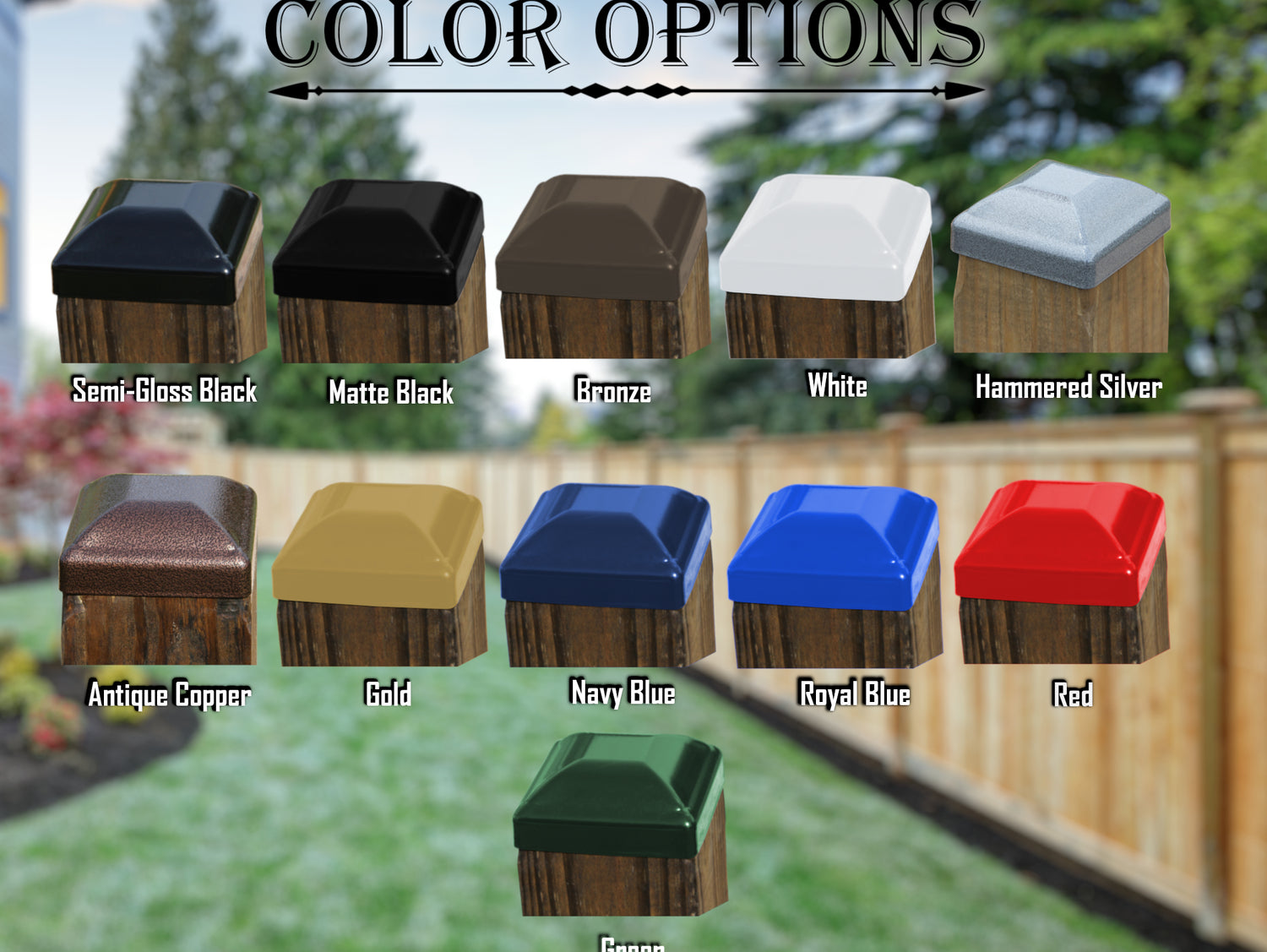 6X6 Guitar - Electric Post Cap (5.5 x 5.5 Post Size) - Madison Iron and Wood