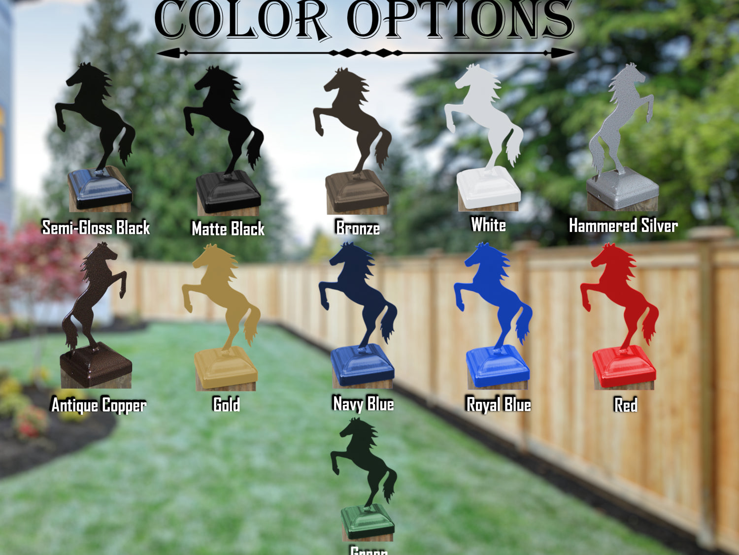 6X6 Horse Post Cap (5.5 x 5.5 Post Size) - Madison Iron and Wood