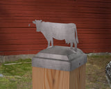 Cow Fence Post Cap (Multiple Post Sizes Available) - Madison Iron and Wood