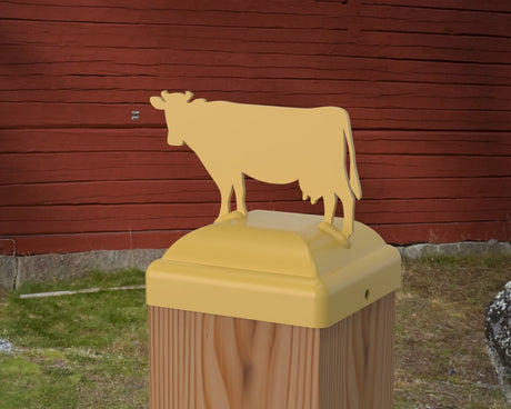 Cow Fence Post Cap (Multiple Post Sizes Available) - Madison Iron and Wood