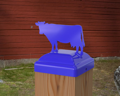 Cow Fence Post Cap (Multiple Post Sizes Available) - Madison Iron and Wood
