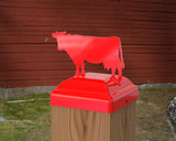 Cow Fence Post Cap (Multiple Post Sizes Available) - Madison Iron and Wood