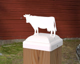 Cow Fence Post Cap (Multiple Post Sizes Available) - Madison Iron and Wood