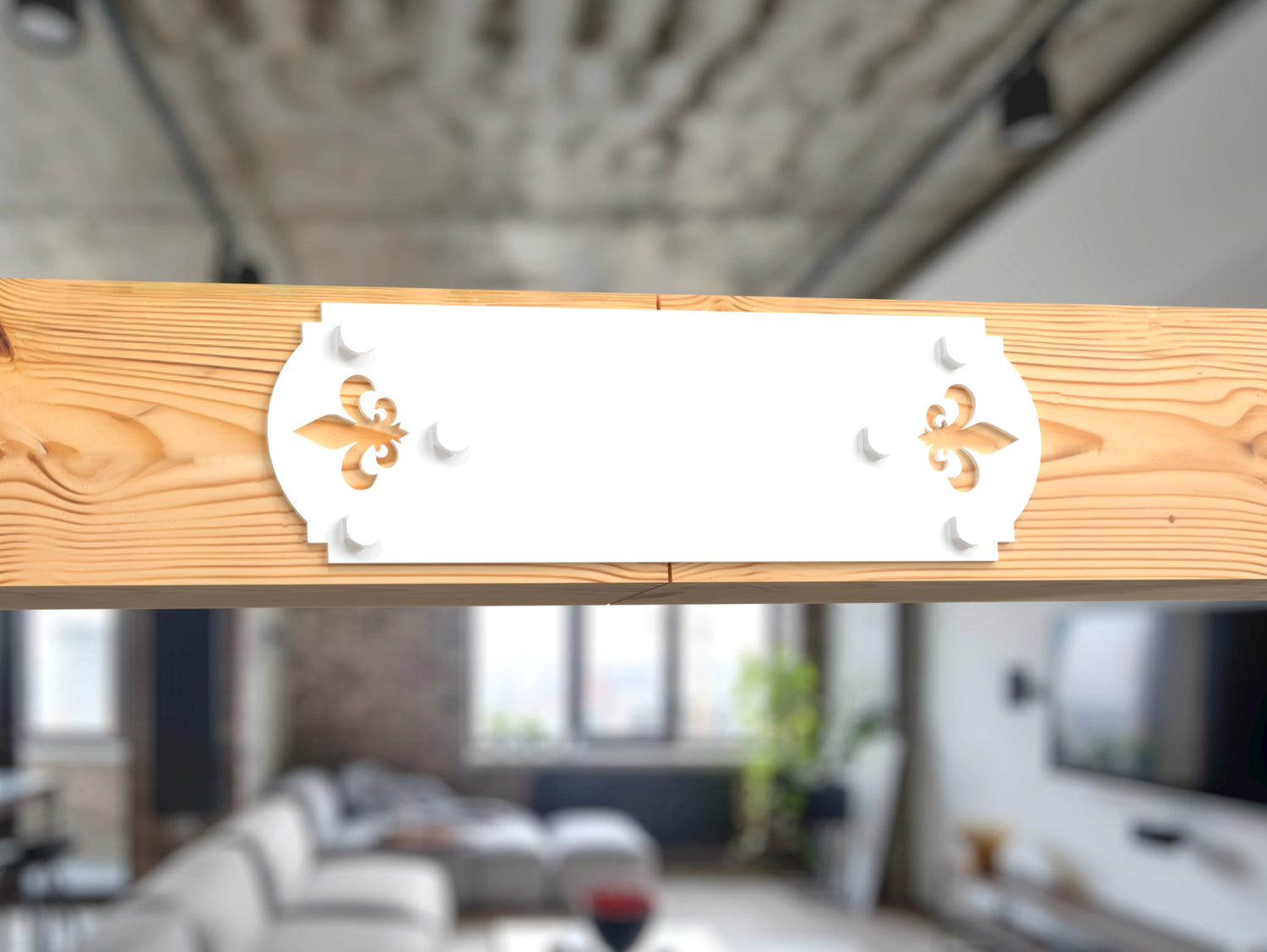 Crowned Fleur De Lis 6x6 Brackets - Madison Iron and Wood